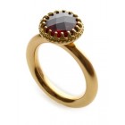 Ornate Garnet Ring