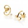 Gold Pearl Swirl Earrings